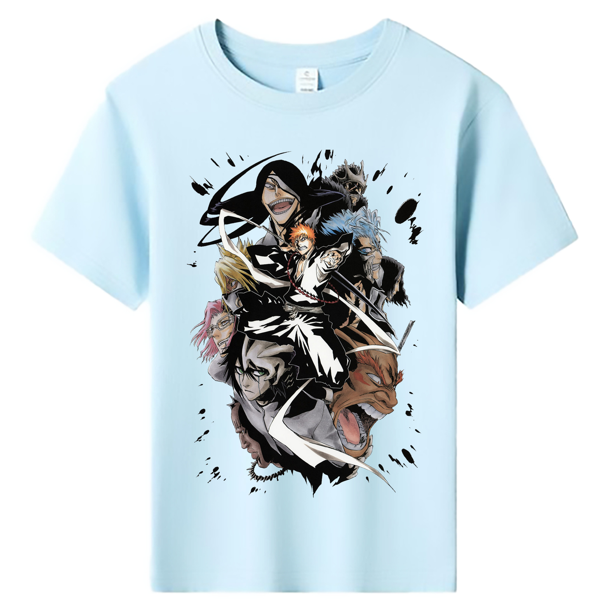 （画像用） ブリーチ 黒崎一護（くろさき いちご）BLEACH Kurosaki Ichigo 綿100％キッズTシャツ（フロントプリント）